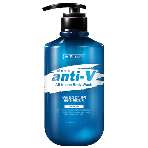 erkaklar uchun Anti-V "hammasi bir joyda" gel uchun dush hidi ko'k feromon, 510ml