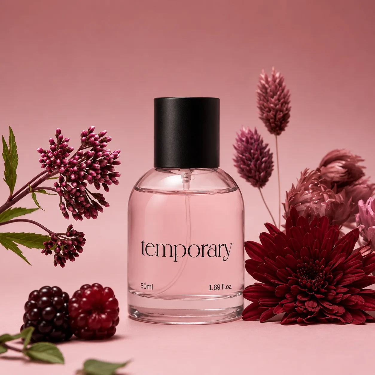Temporary Blackberry parfyum suvi — bo'ryemish va kedr, 50 ml