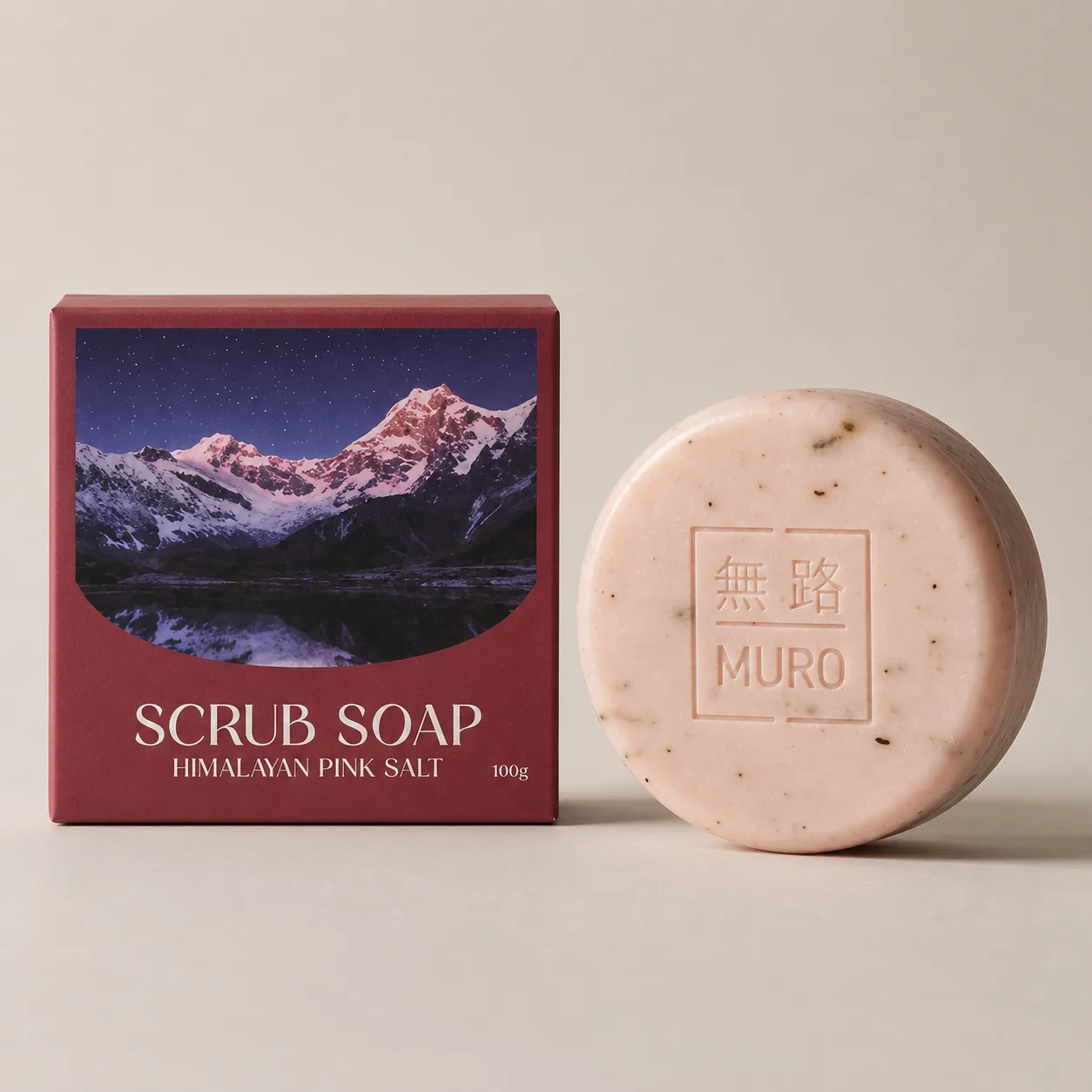 Himalayan Pink Salt Scrub Soap